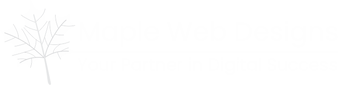 maple web design white logo