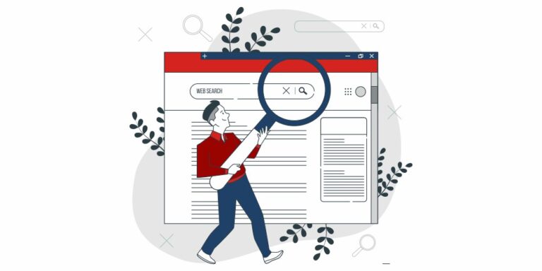 Examining a web search results page